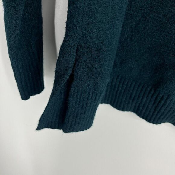 by Anthropologie Sweater Size Medium Womens Hunter Green Welford Tunic Knit Mock - Picture 6 of 8